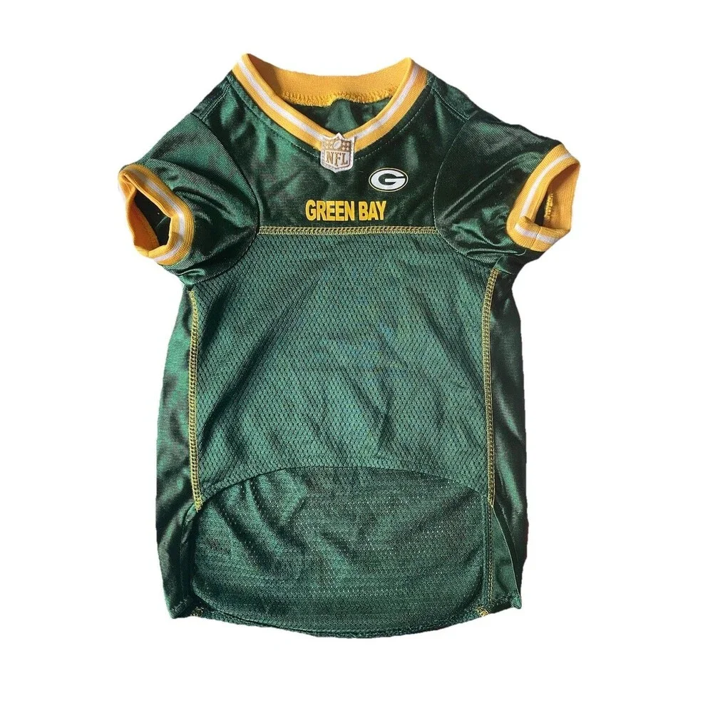 NFL Official Team Pet Wear GREEN BAY PACKERS DOG Jersey , Size Large  GBP